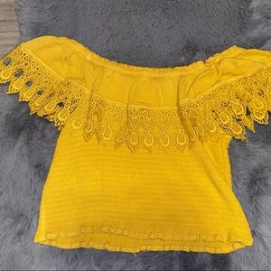 Yellow Crop Top